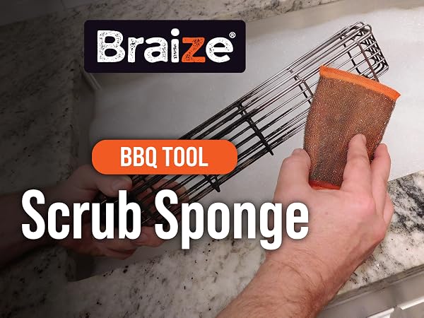 Braize sponges kitchen BBQ tool scrub sponge
