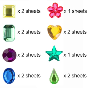 glitter stickers
