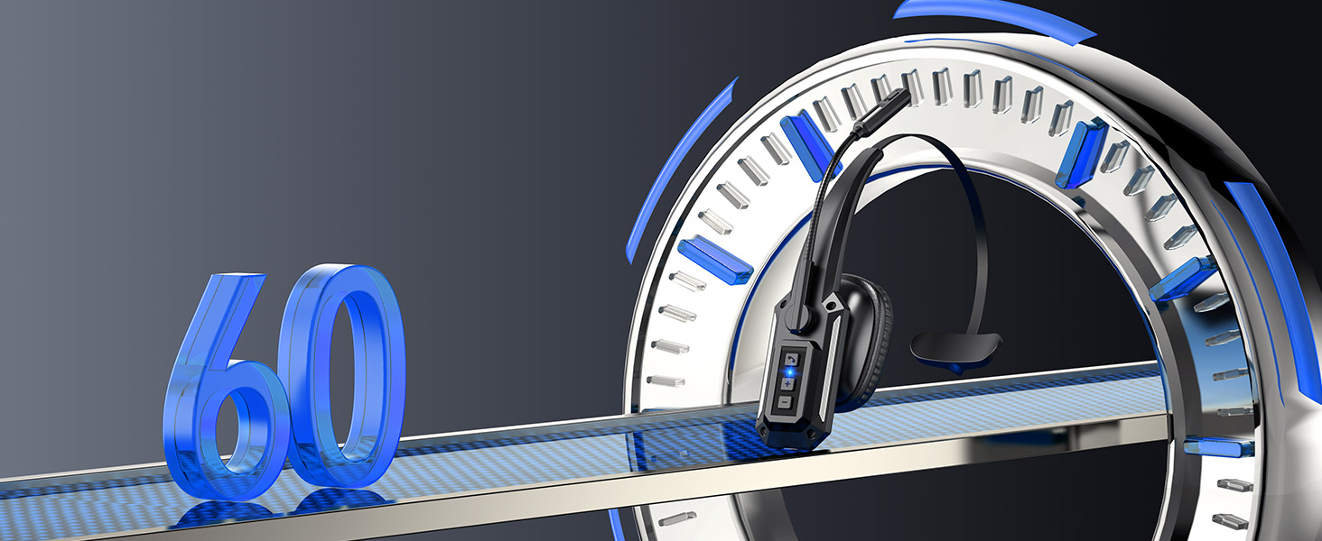 Up to 60 hours of talk or play time on a single charge - ready for your entire week.