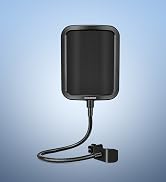 Aokeo Metal Pop Filter,Metal Mesh Layer Microphone Windscreen for Hyperx QuadCast, Blue Yeti and ...