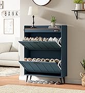 ChooChoo Shoe Storage Cabinet with 2 Flip Drawers, Deodorizing Shoe Organizer Storage for Entrywa...