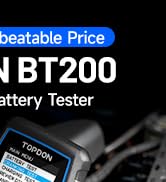 Car Battery Tester 24V 12V Load Tester, TOPDON BT200 100-2000CCA Automotive Alternator Tester Dig...