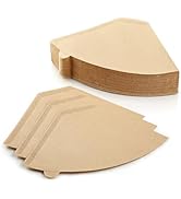 100 Pcs #4 Unbleached Paper Coffee Filters for Cuisinart, Ninja, BLACK+DECKER & other 8-12 Cup Co...