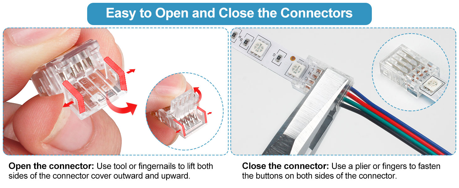 4 pin led strip connector