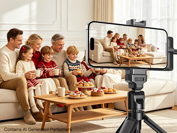 Selfie Phone Screen with Wireless Remote