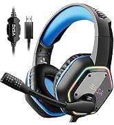 EKSA E1000 Gaming Headset, Computer Headphones with Noise Canceling Mic & RGB Light, 7.1 Surround...