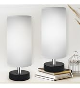 DEGNJU Small Lamp for Bedroom, Bedside Lamps for Night Stands, Mini Minimalist Table Lamp with Ro...