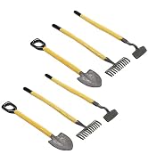 6Pcs 1/12 Miniature Shovel Rake and Hoe Farm Tools Dollhouse Decoration Accessories Yard Supplies...