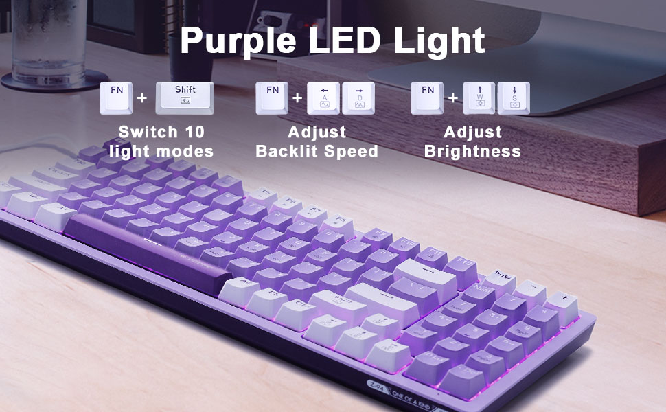 purple led light backlit