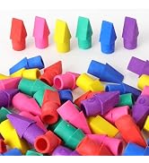 Tamaki 60 Pack Erasers for Pencils, Pencil Top Erasers Cap Erasers, Toppers Eraser for Kids, 6 Co...