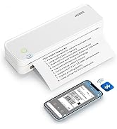 JADENS Portable Printers Wireless for Travel, Support 8.5" X 11" US Letter, Bluetooth Thermal Pri...