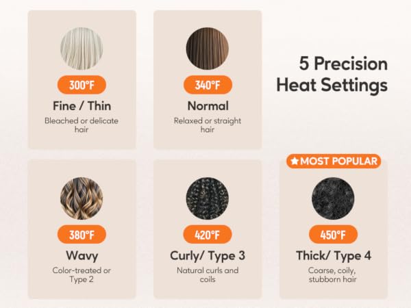 flat iron with temperature control