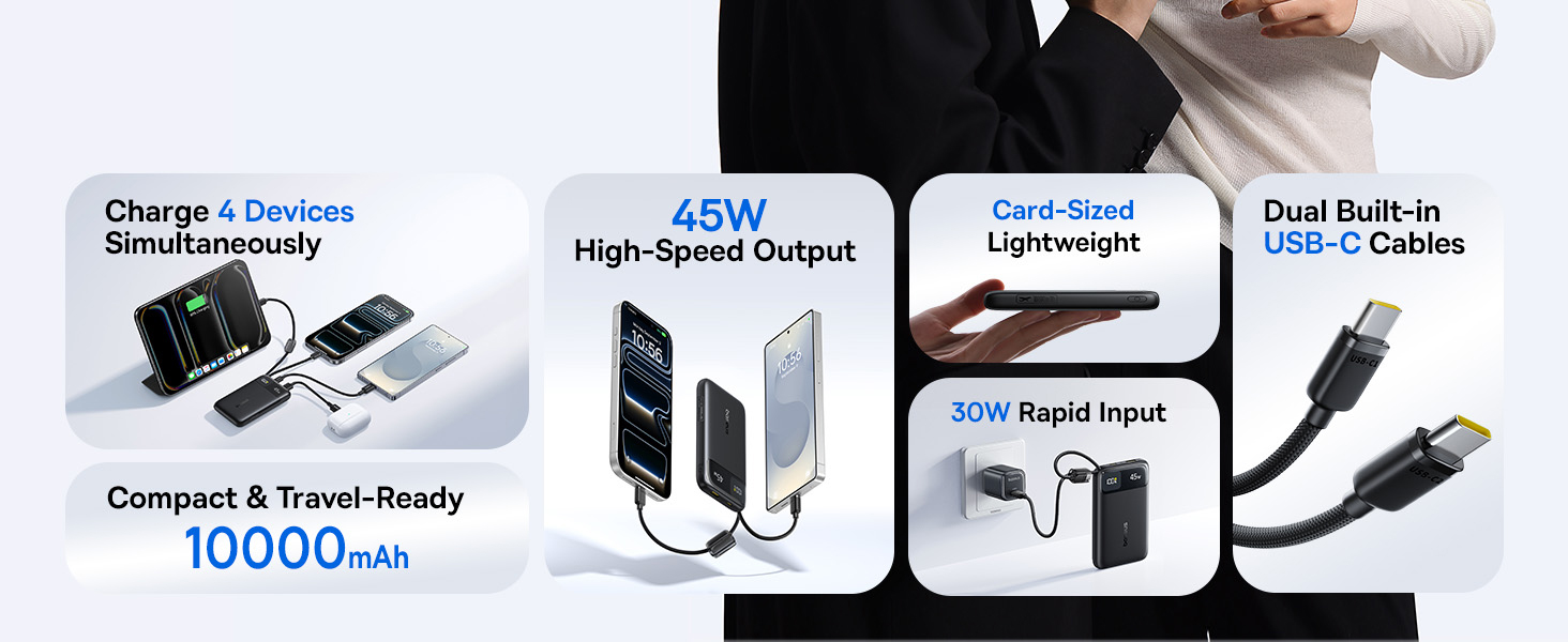 Enerfill FC11 10000mah 45W power bank