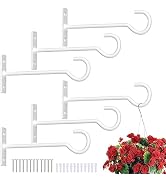 QTJUST Wall Hook for Hanging Plant Bracket 6inch Metal Plant Hook Decorative Wall-Plant Wall Hang...