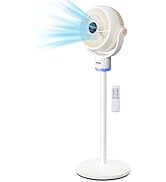 ROVSUN 3-in-1 Standing Fan for Bedroom, 40" Pedestal & Tabletop Fan, 120°+90°Omni-directional Osc...