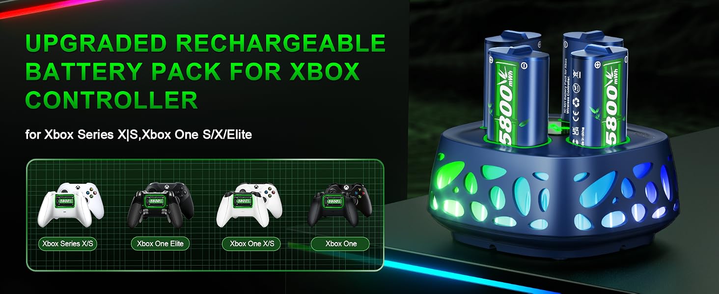 UPGRADED RECHARGEABLEBATTERY PACK FOR XBOXCONTROLLER
