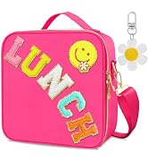 Lunch Box for Girls Women, Preppy Lunch Box for Teen Girls, Insulated Girls Lunch Bag for Kids, L...
