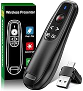 2-in-1 USB Type C Presentation Clicker, Wireless Presentation Clicker PowerPoint Presenter Remote...