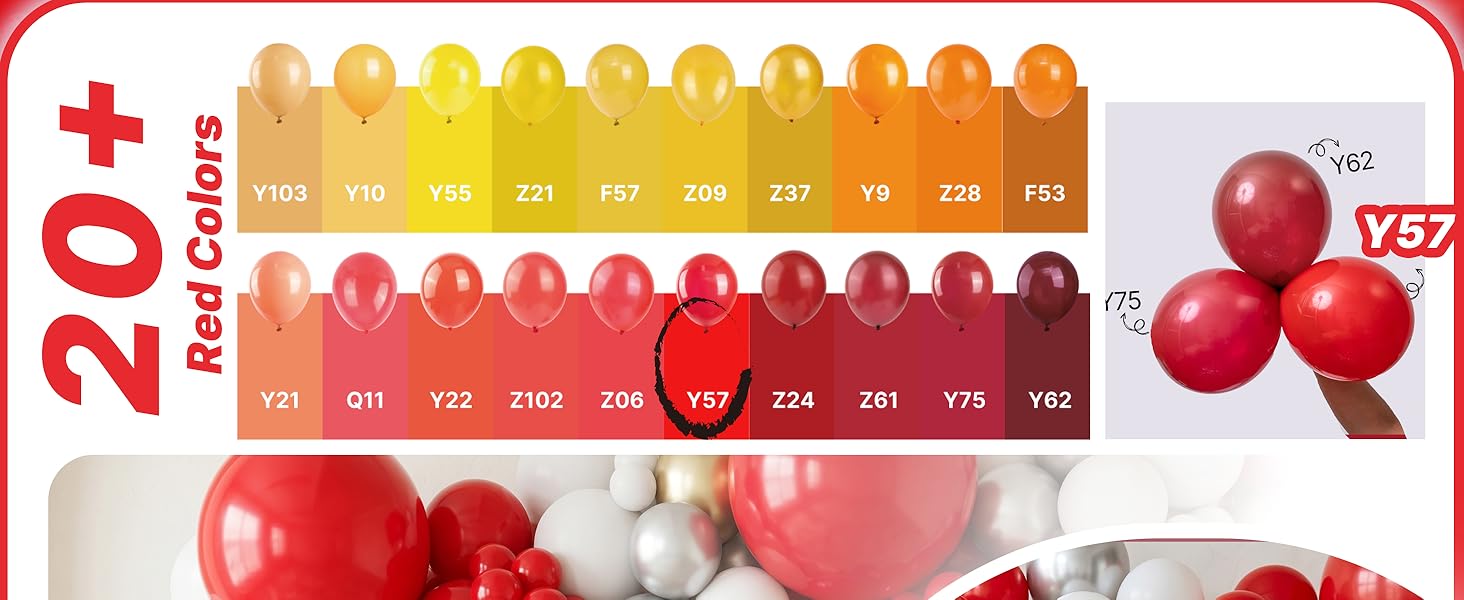 PartyWoo Red Balloons