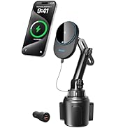 Miracase for Magsafe Car Mount Charger, 15W Fast Charging Cup Holder Phone Holder Wireless Magnet...