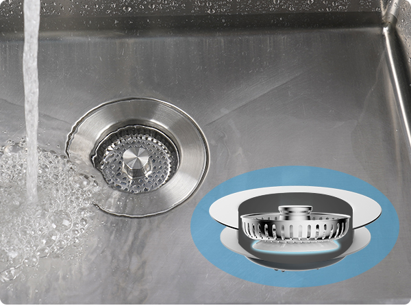 Kitchen sink drainer strainer