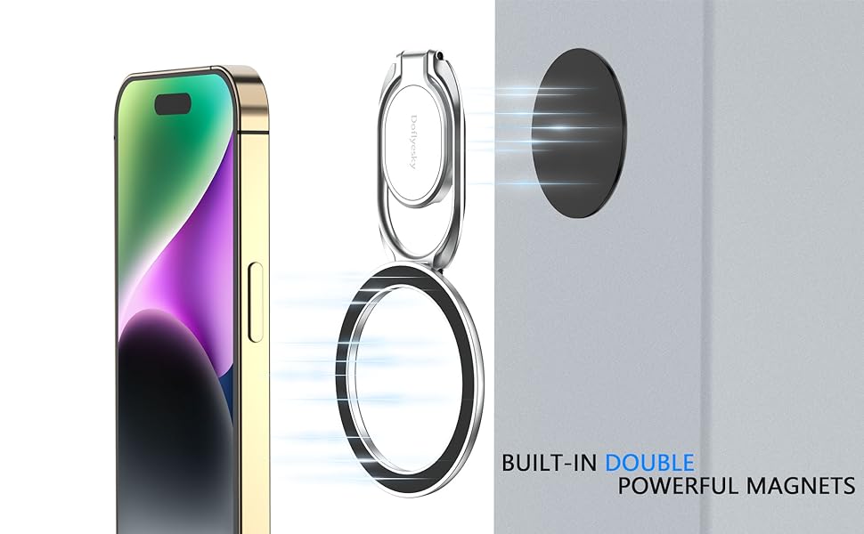 Double Super Strong Magnet Phone Grip Holder Stand