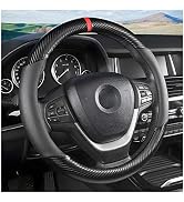 Osilly Car Steering Wheel Cover, 15 inch Anti-Slip Steering Wheel Protector, Carbon Fiber & Micro...