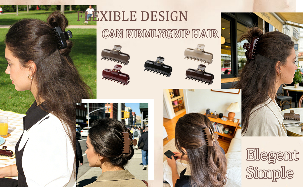 BUNLVDI 3.7-Inch Large Squarehair Clip