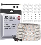 BTF-LIGHTING SK6812(Similar WS2812B) RGBW RGB+Natural White(4000K) Individually Addressable DC12V...