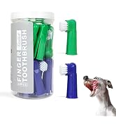 Histotree 20Pcs Dog Finger Toothbrush with Soft Nylon Bristles Dog Toothbrush Finger Dog Teeth Cl...