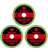 FOXBC 4-1/2 Inch Indestructible Multi-Material Cut Off Disc for Angle Grinders, 7/8" Arbor - 3 Pack
