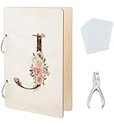 SUPERDANT Letter J Greeting Card Organizer Flower Gift Card Holder Cards Keeper Christmas Keepsak...