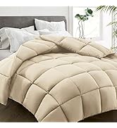 HYLEORY All Season Queen Size Bed Comforter - Cooling Down Alternative Quilted Duvet Insert with ...