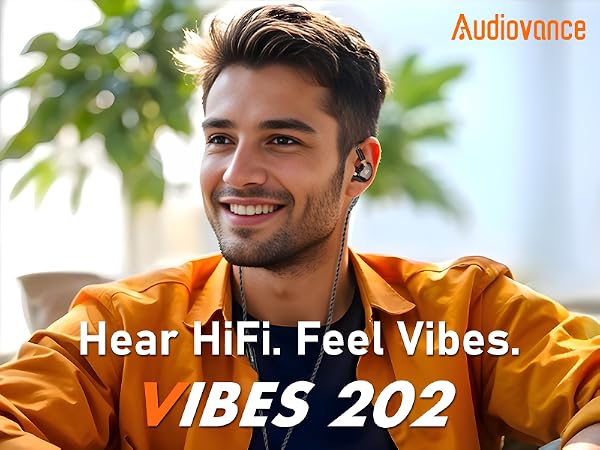 Audiovance Vibes 202 Clear_HiFi Wired Earbuds