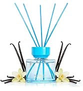 Reed Diffuser Set - 3.38 fl oz (100ml) Vanilla Oil Diffusers | 5 Premium Reed Sticks | Home Fragr...