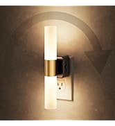JandCase LED Night Light, Night Lights Plug into Wall, 3000K Soft White, 0-100LM Adjustable Brigh...