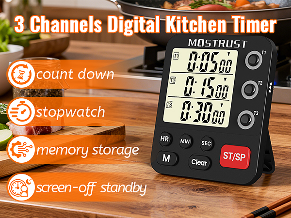 dual kitchen timer