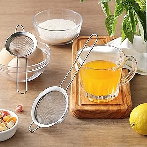 metal strainer fine mesh tea strainer fine mesh