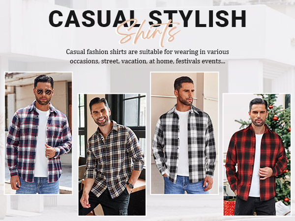 mens long sleeve flannel shirt