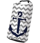DRYSAFE Waterproof Dry Bag Marine Dry Bags for Kayaking Hiking Anchor Nautical Navy Blue Gray Str...