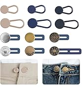 12PCS Button Extenders for Jeans, Pants Button Extender, Waist Extenders for Pants for Women Men,...