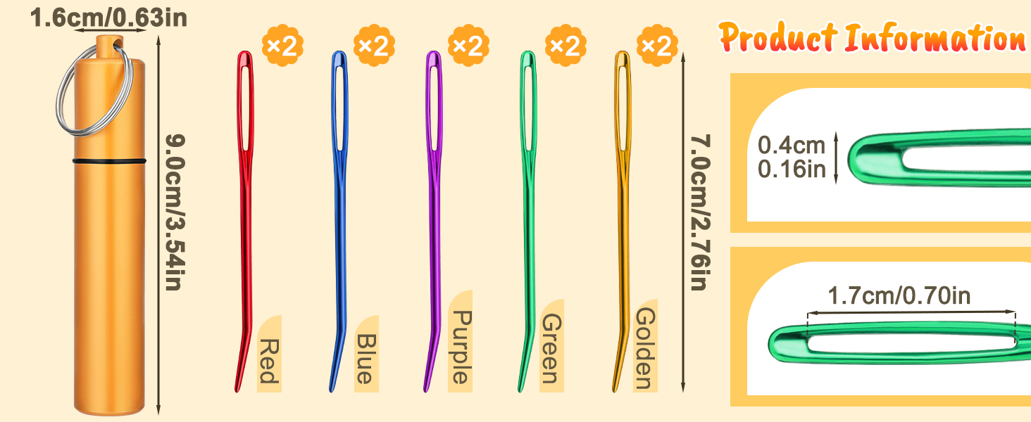 10Pcs Yarn Needles