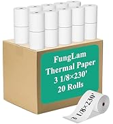 3 1/8 x 230ft Pos Receipt Paper Rolls, Thermal Pos Receipt Paper Roll, POS Cash Register Receipt ...