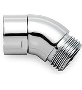 JASYA Shower Head Elbow Adapter, All Metal Handheld Shower Head Elbow Adapter Shower Arm Angle Ad...
