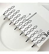 12Pcs Black Vintage Hair Pins Mini Bobby Pins Fashion BB Clip Invisible Bangs Clip Small Bobby Pi...