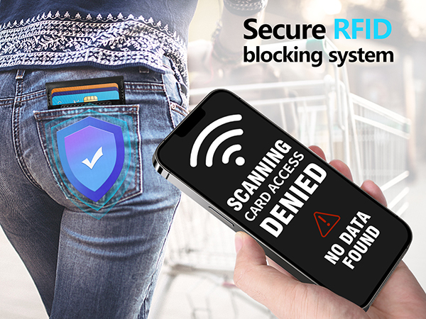 Secure RFID blocking system