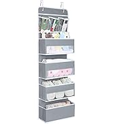 Univivi Door Hanging Organizer Nursery Closet Cabinet Baby Storage with 4 Large Pockets and 3 Sma...
