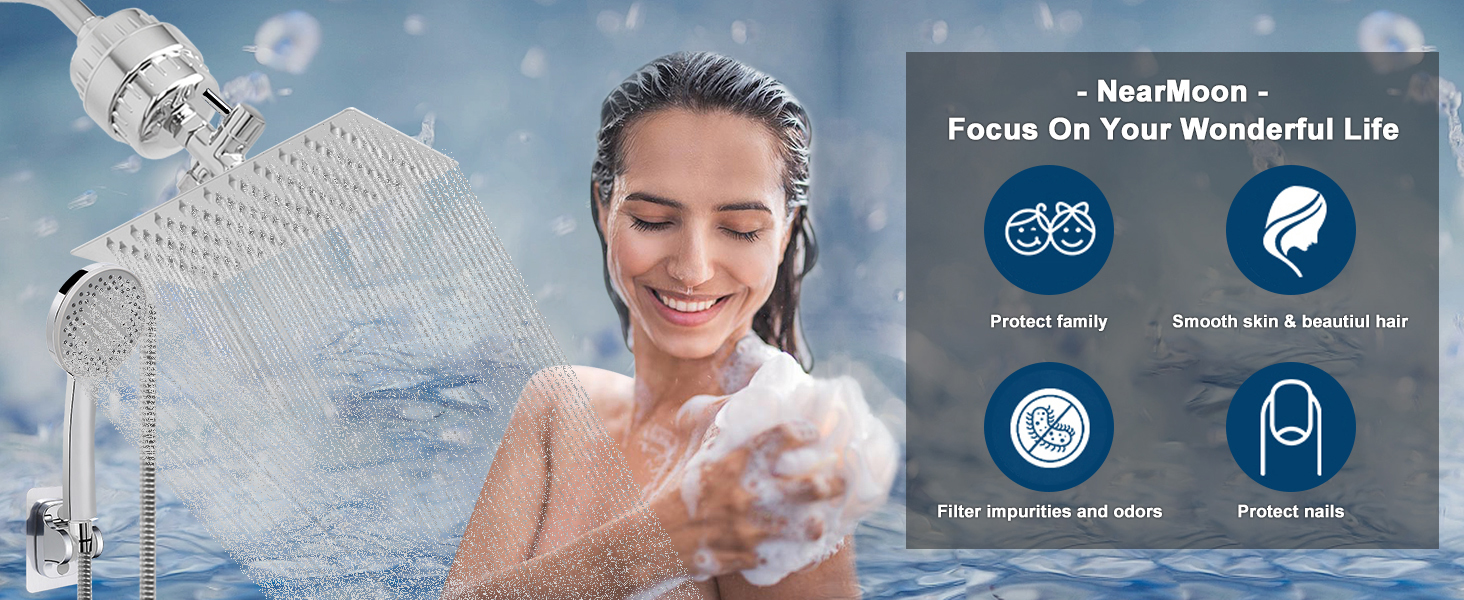 Filtered Rain Shower Head