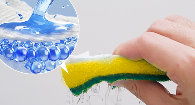 Dish Sponge Replacement Heads,Dish Wand Sponge Refill for Kitchen Cleaning
