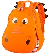 yisibo Dinosaur Hippo Kids Toddler Backpack for Boys Girls Lightweight Waterproof Preschool Trave...